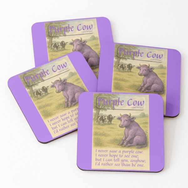 Item preview, Purple Cow by Gelett Burgess designed and sold by Tridentulus.