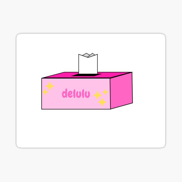 Artikel-Vorschau von Delulu Taschentuchbox, designt und verkauft von frostedesigns.