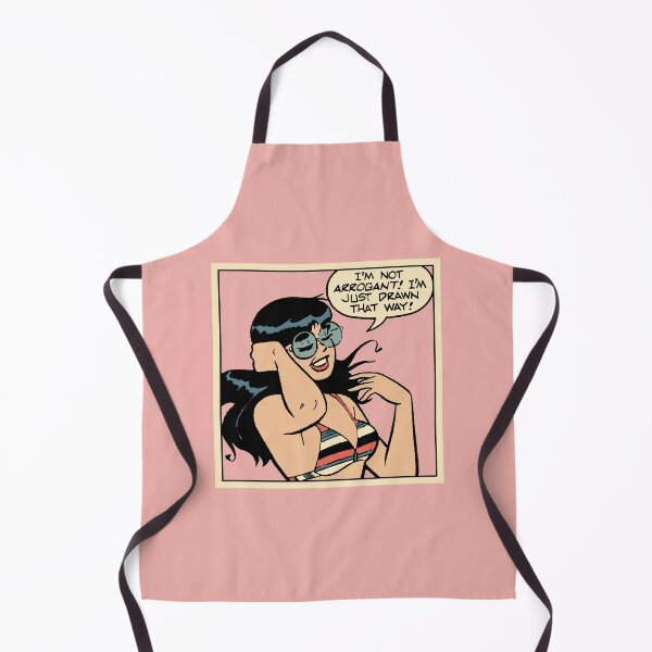 Item preview, She Can’t Help It • She’s Not Arrogant • Vintage Style Pop Art Veronica Parody designed and sold by wmxdesign.