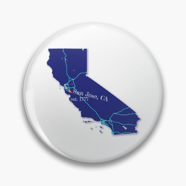 Artikelvorschau, San Jose, CA [Blau] entworfen und verkauft von PhilbonianDezin.
