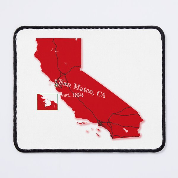 Item preview, San Mateo, CA [Red] designed and sold by PhilbonianDezin.