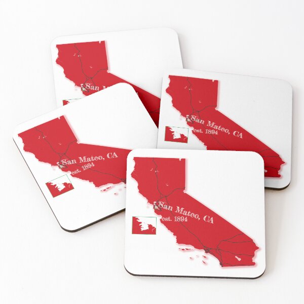 Item preview, San Mateo, CA [Red] designed and sold by PhilbonianDezin.
