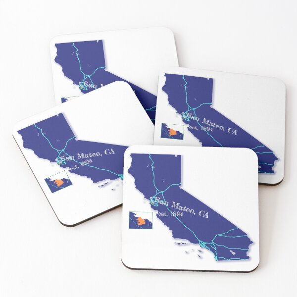 Item preview, San Mateo, CA [Blue] designed and sold by PhilbonianDezin.
