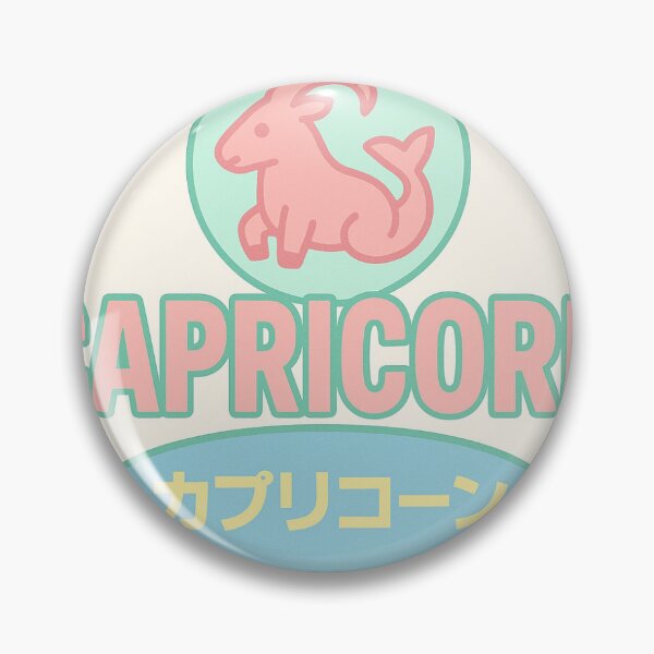 Item preview, Capricorn Retro Logo Zodiac Pastel Design  designed and sold by Shop 001.