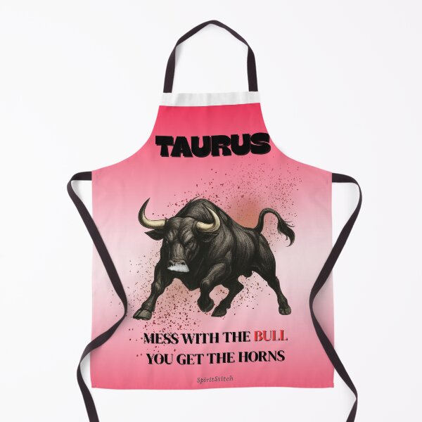 Item preview, Taurus Zodiac Bull – Mess with the Bull You Get the Horns Astrology Art by SpiritStitch designed and sold by SpiritStitch.