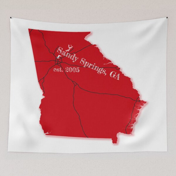 Item preview, Sandy Springs, GA [Red] designed and sold by PhilbonianDezin.