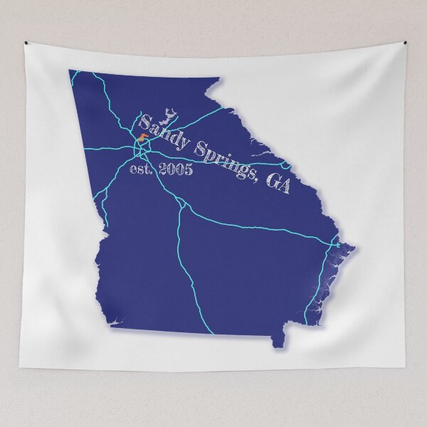 Item preview, Sandy Springs, GA [Blue] designed and sold by PhilbonianDezin.