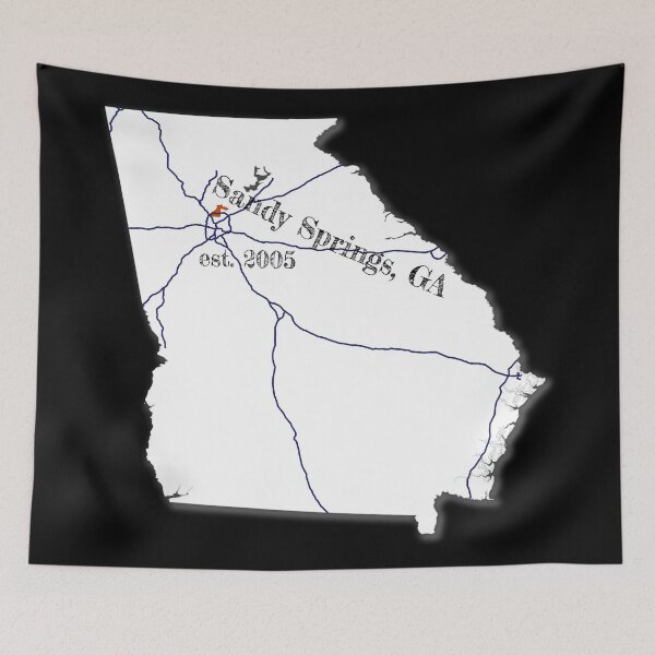 Item preview, Sandy Springs, GA [White] designed and sold by PhilbonianDezin.