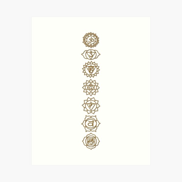 Item preview, Golden Chakras  designed and sold by Enchanted Purple Poppy.