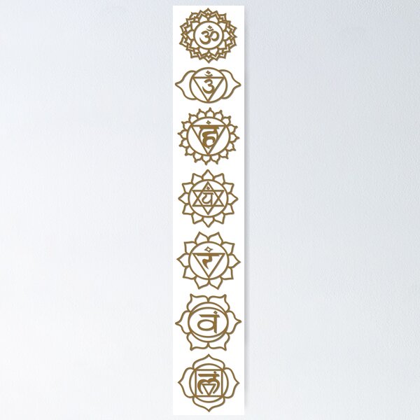 Item preview, Golden Chakras  designed and sold by Enchanted Purple Poppy.