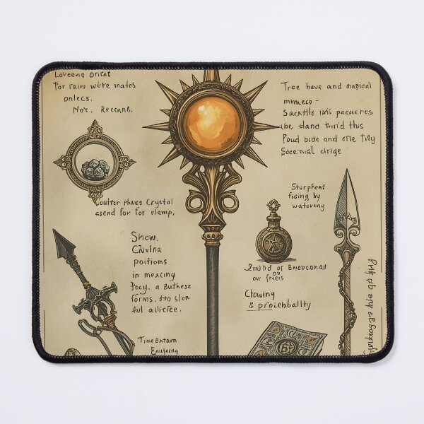 Item preview, magical artifact sketchbook designed and sold by The Dream Lab.
