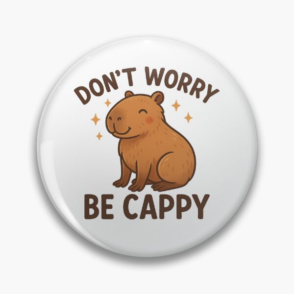 Item preview, Don't Worry Be Cappy | Cute Capybara Funny Design designed and sold by GoldenYearsCo.