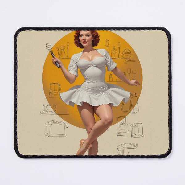 Item preview, Flour Power – Vintage Ballerina Baker Pinup designed and sold by Lightning-Lace.