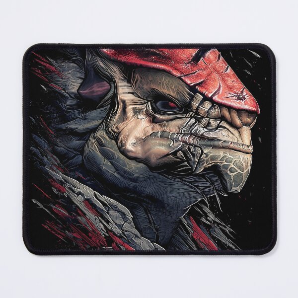 Item preview, Urdnot Wrex Mass Effect Art Print – Krogan Warlord of Tuchanka Design designed and sold by Senpaiwaves.