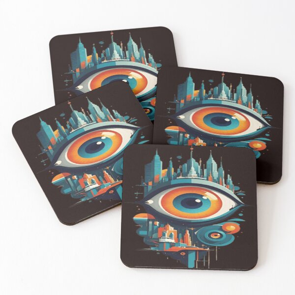 Item preview, Retro colorful human eye. designed and sold by DaliaSabryTee.