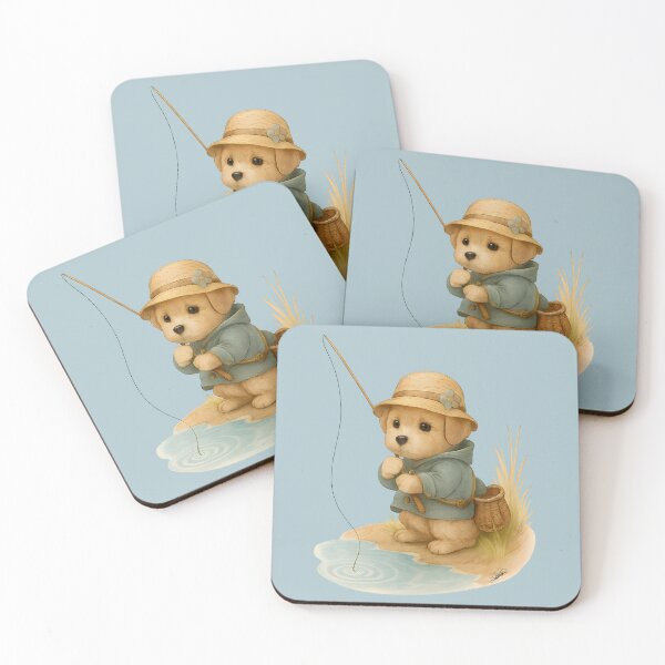 Item preview, The fishing dog designed and sold by DakotaPoppin.