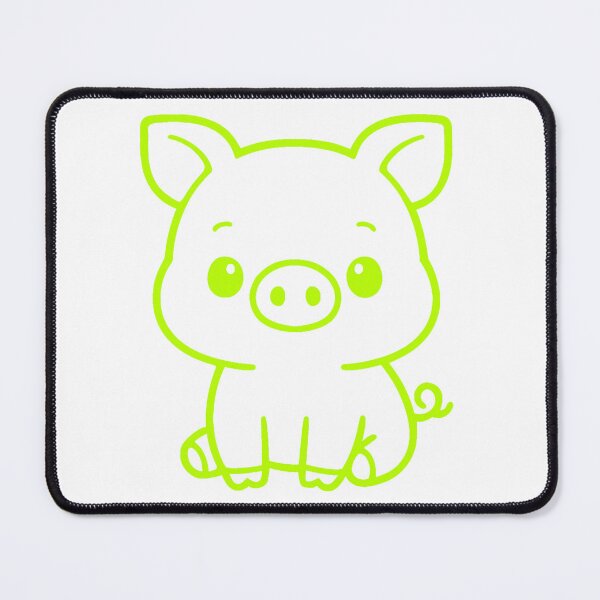 Item preview, Color Pig - Yellow Green designed and sold by AngelMiette.