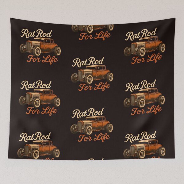Item preview, Rat Rod For Life Hoodie Vintage Hot Rod Graphic designed and sold by Friends Custom Creations.