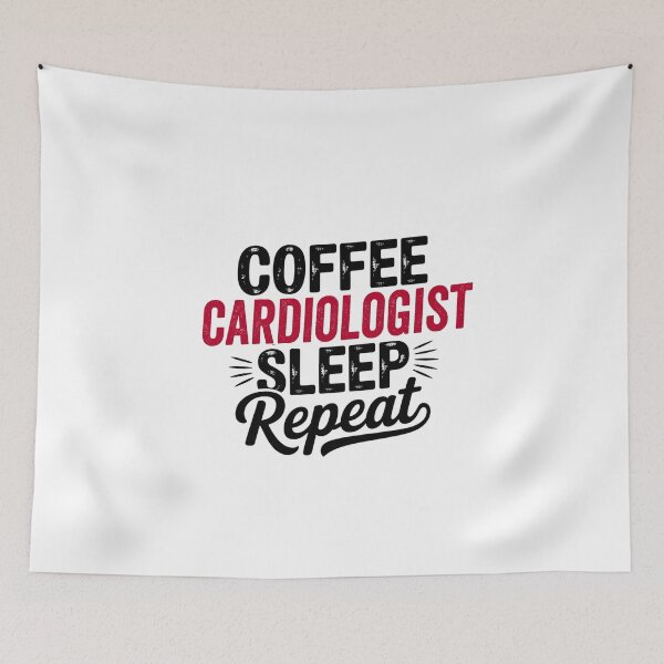 Item preview, Coffee Cardiologist Sleep Repeat - Funny Cardiologist Lover designed and sold by Watsonarts.