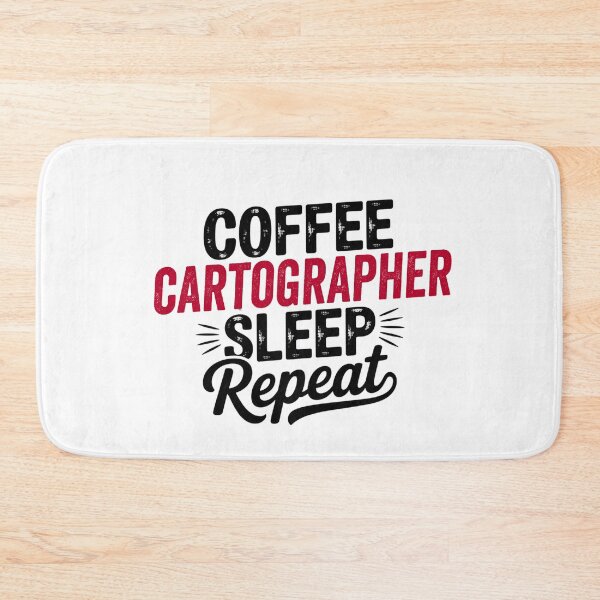 Item preview, Coffee Cartographer Sleep Repeat - Funny Cartographer Lover designed and sold by Watsonarts.