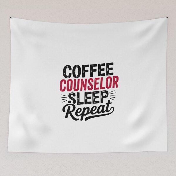 Item preview, Coffee Counselor Sleep Repeat - Funny Counselor Lover designed and sold by Watsonarts.