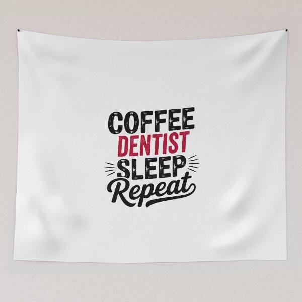 Item preview, Coffee Dentist Sleep Repeat - Funny Dentist Lover designed and sold by Watsonarts.