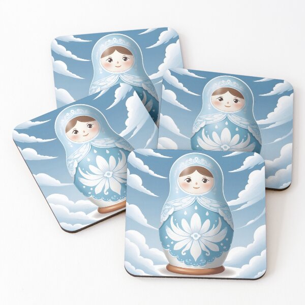 Item preview, Icy Blue Style Nesting Doll designed and sold by HeartfulBloom.