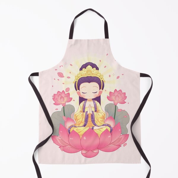 Item preview, Avalokitesvara Guanyin Bodhisattva sits on a lotus flower designed and sold by sftz.