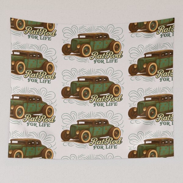 Item preview, Rat Rod For Life Hoodie Vintage Hot Rod Graphic designed and sold by Friends Custom Creations.