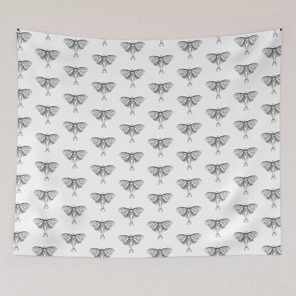 Item preview, Tribal Butterfly Silhouette – Gothic Dark Aesthetic Insect Design designed and sold by NorthernMan10.