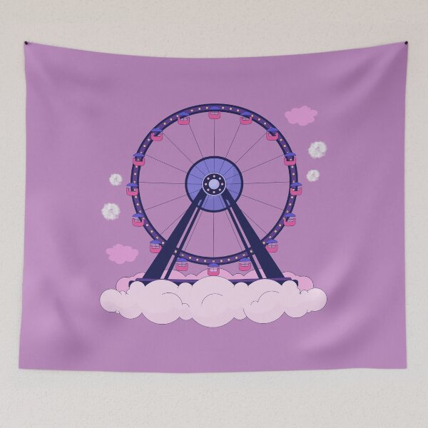 Item preview, Ferris wheel of clouds designed and sold by andrasdesignssss.