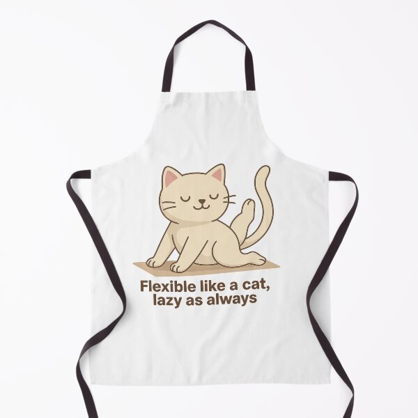 Item preview, Flexible Like a Cat – Lazy As Always | Funny Yoga Cat Design designed and sold by Mr LK.