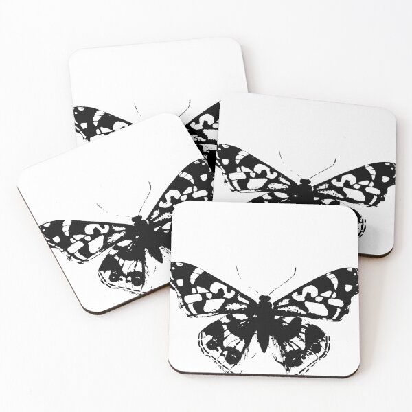 Item preview, Symmetrical Tribal Butterfly Silhouette – Minimal Tattoo Style Art designed and sold by NorthernMan10.