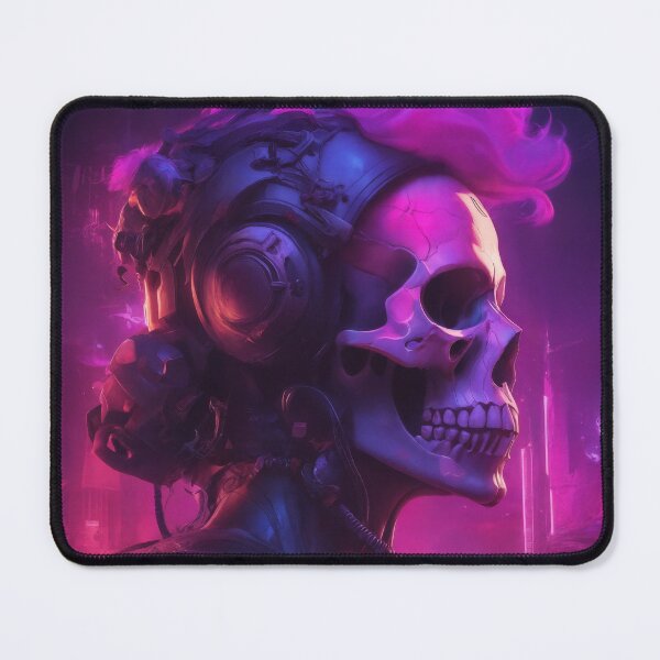 Item preview, cyberpunk skull designed and sold by CALAMITYMOSS.