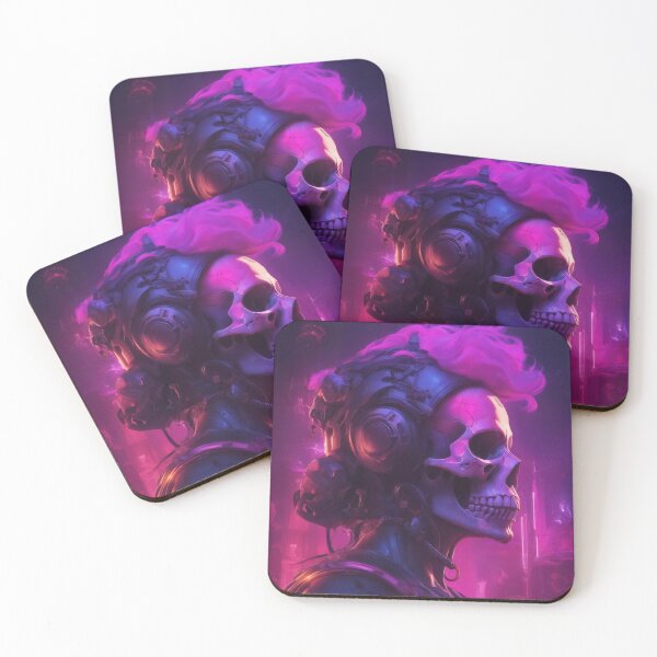 Item preview, cyberpunk skull designed and sold by CALAMITYMOSS.
