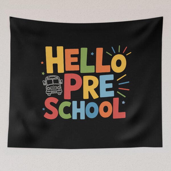 Item preview, Hello Pre School Back to School Pre Kindergarten designed and sold by brynatshop.