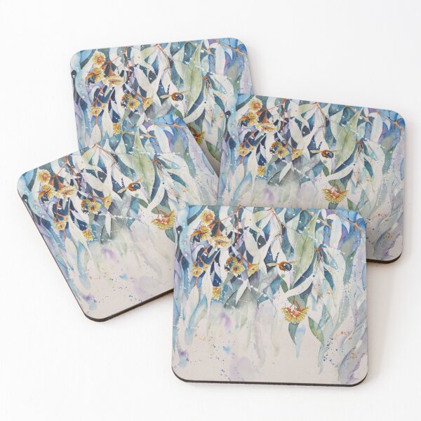 Item preview, Blue Bees and Gum Trees designed and sold by Kathsart.