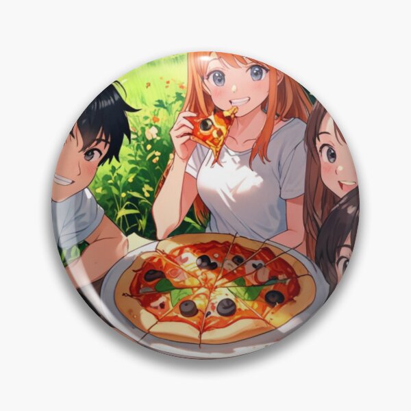 Item preview, A perfect afternoon with friends and slices of pizza designed and sold by ChromaStyle.
