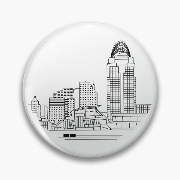 Artikelvorschau, Skyline von Cincinnati entworfen und verkauft von Digital4youLk.