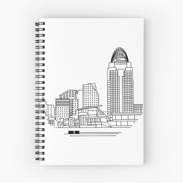 Artikelvorschau, Skyline von Cincinnati entworfen und verkauft von Digital4youLk.