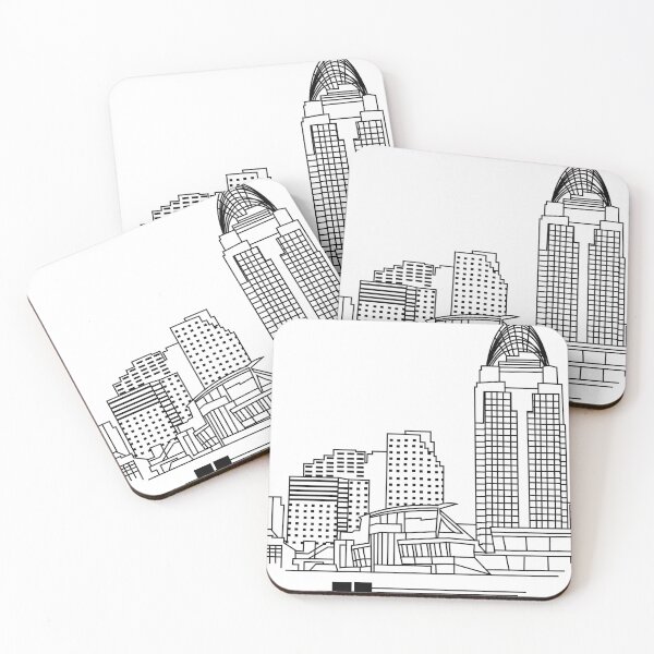 Artikelvorschau, Skyline von Cincinnati entworfen und verkauft von Digital4youLk.