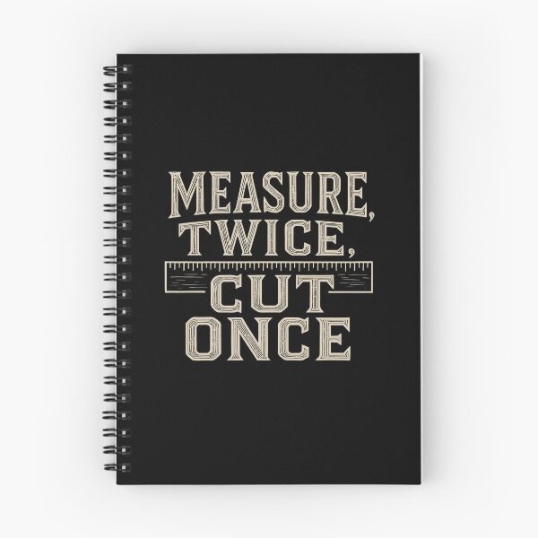 Item preview, Measure twice, cut once designed and sold by EdvvinStudios.