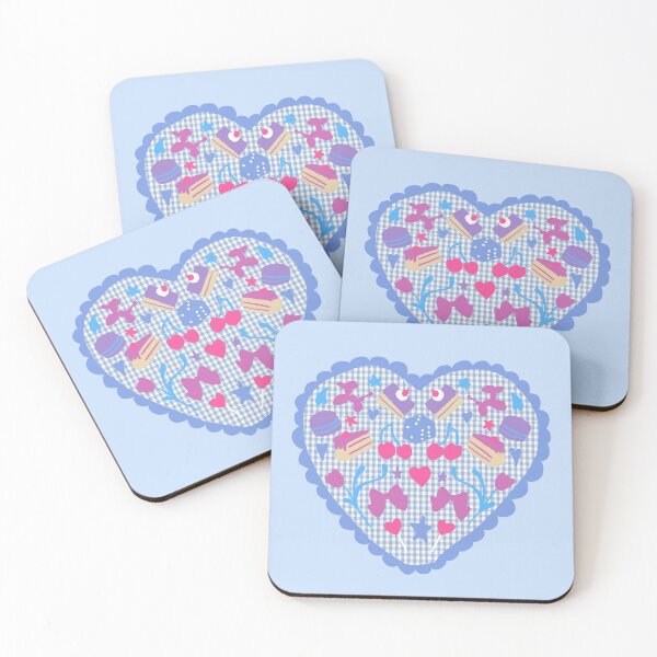 Item preview, Balloons & Sweet Treats Gingham Heart  designed and sold by lavender afternoon.