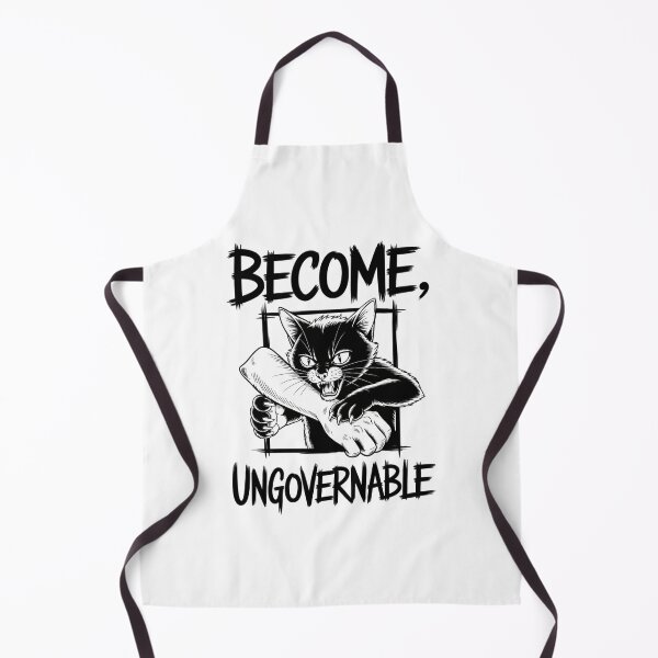 Item preview, Become Ungovernable - Black Cat Biting Hand designed and sold by brynatshop.
