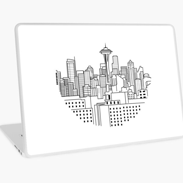 Item preview, Seattle skyline art designed and sold by Digital4youLk.
