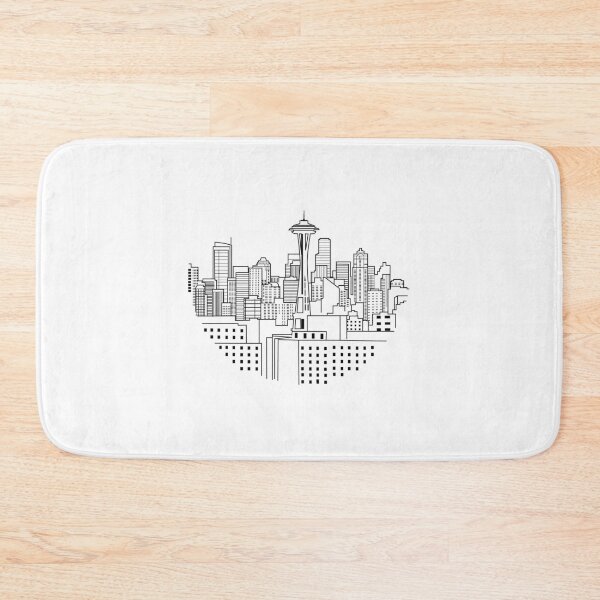 Artikelvorschau, Seattle Skyline Kunst entworfen und verkauft von Digital4youLk.