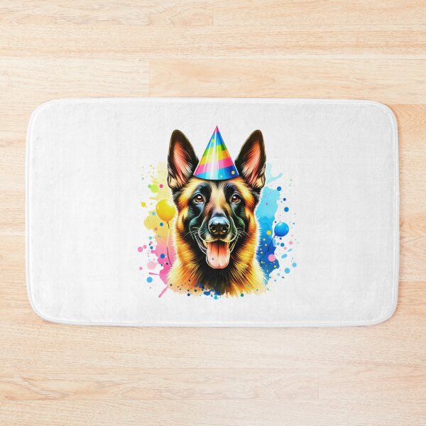 Item preview, Watercolor Belgian Malinois Birthday designed and sold by TheAnimalZ00.