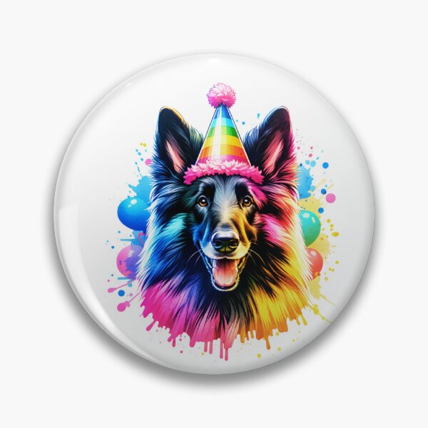 Item preview, Watercolor Belgian Sheepdog Birthday designed and sold by TheAnimalZ00.