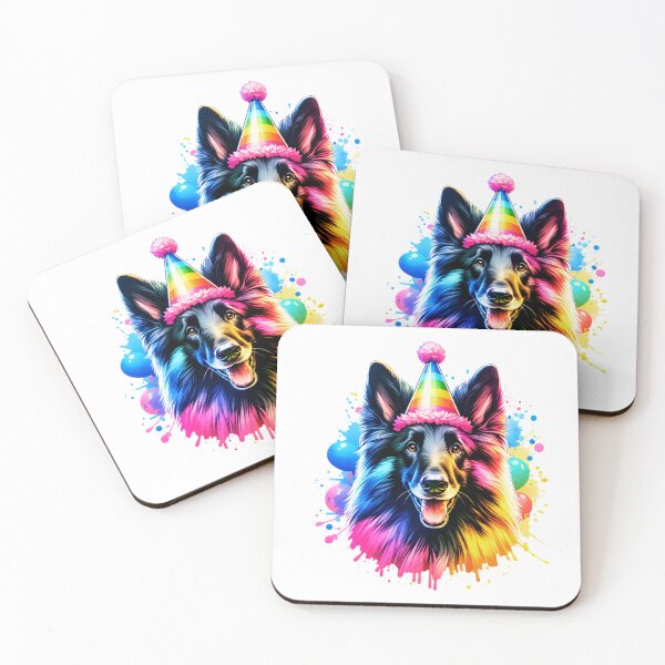 Item preview, Watercolor Belgian Sheepdog Birthday designed and sold by TheAnimalZ00.