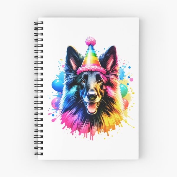Item preview, Watercolor Belgian Sheepdog Birthday designed and sold by TheAnimalZ00.